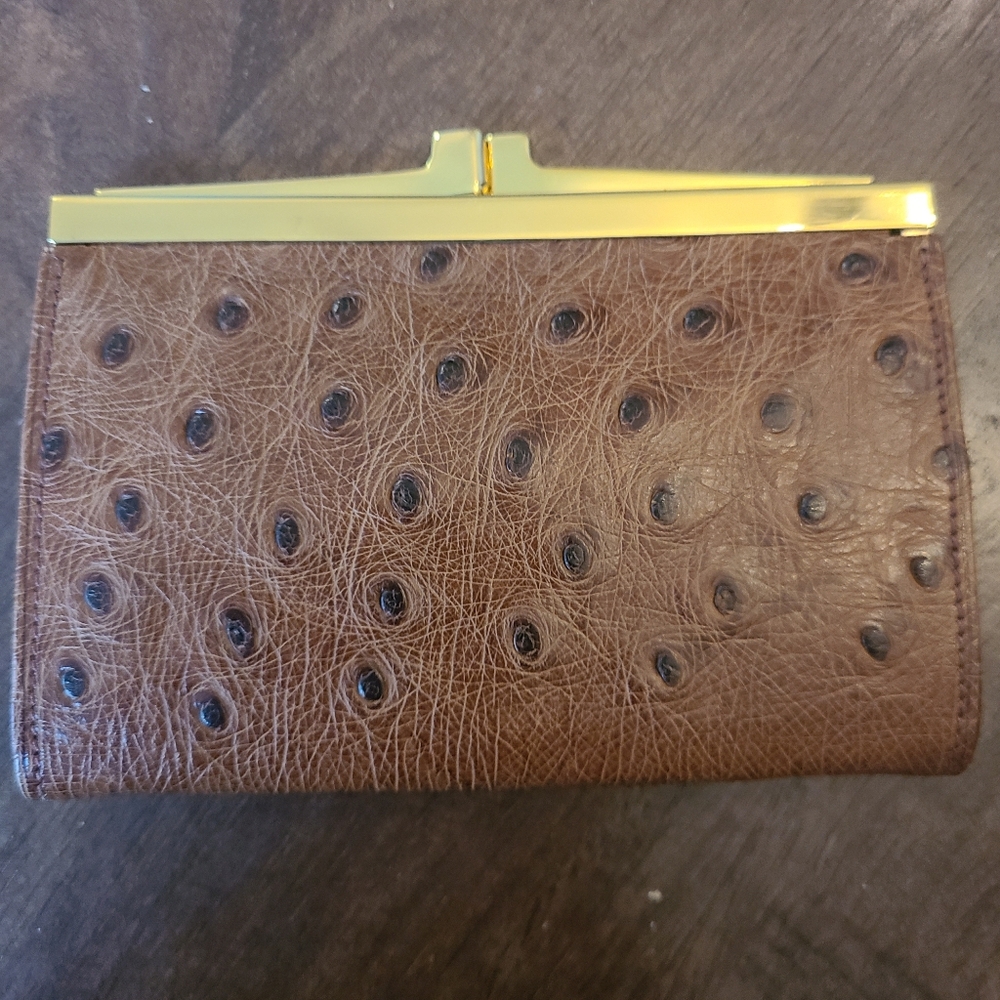 RARE Vintage Johann Knechtl Ostrich Coin Purse